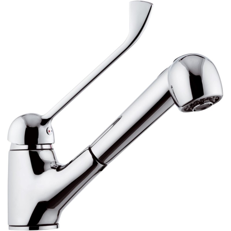 Rubinetto per lavello con leva lunga e doccia estraibile a getto variabile 200 - serie kiss Remer K47LL200