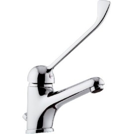 Rubinetto lavabo con bocca lunga e leva clinica remer - serie kiss Remer K14L