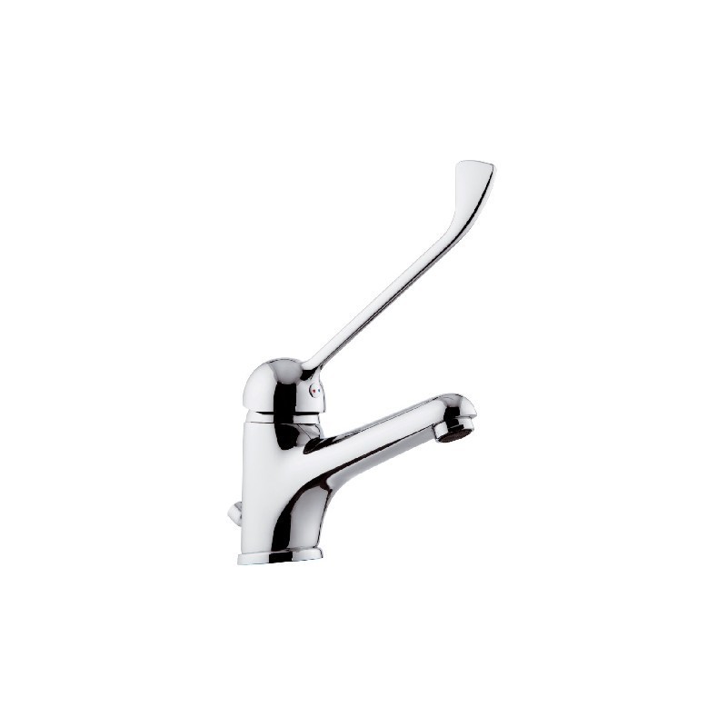 Rubinetto lavabo con bocca lunga e leva clinica remer - serie kiss Remer K14L