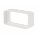 Giunto rettangolare 55x110mm bianco per cappe Idrobric SFUASP0072BI