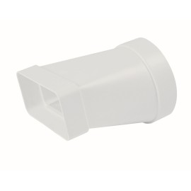 Adattatore rettang. circolare 100-55x110 bianco per cappe Idrobric SFUASP0074BI