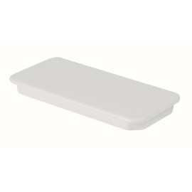 Tappo terminale rettangolare 55x110mm bianco per cappe Idrobric SFUASP0081BI