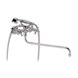 Rubinetto vasca esterno con doccia duplex e canna lunga girevole - serie liberty Remer 04LI