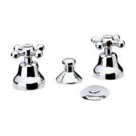 Rubinetto bidet con doccia e scarico - serie liberty Remer 22LI