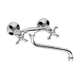 Rubinetto lavello a muro con canna inferiore - serie liberty Remer 41LI