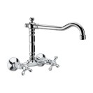 Rubinetto retro lavello a muro con canna superiore - serie liberty Remer 41LIA