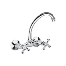 Rubinetto lavello a muro con canna superiore jota - serie liberty Remer 41LIJ