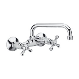 Rubinetto lavello a murocon canna superiore - serie liberty Remer 41SLI