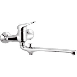 Rubinetto lavabo/vasca con bocca fusa e deviatore serie kiss Remer K46