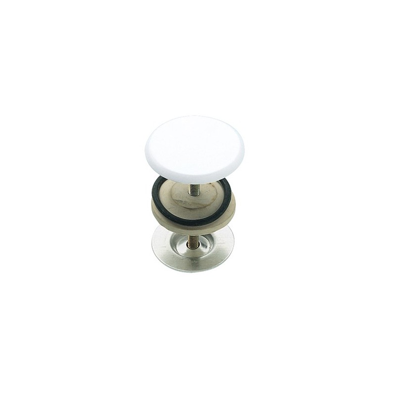 Copriforo per lavabo mm 50, verniciato bianco, tipo pesante RR 695BI