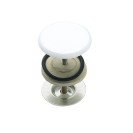 Copriforo per lavabo mm 50, verniciato bianco, tipo pesante RR 695BI