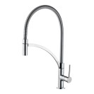 Miscelatore serie orlando per lavello cucina a bocca alta con doccetta estraibile monogetto Idrobric SCARUB0790AC
