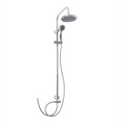 Colonna doccia serie airone cromata con soffione 20 cm in abs e doccetta 5 funzioni Idrobric SCACOL0085CR