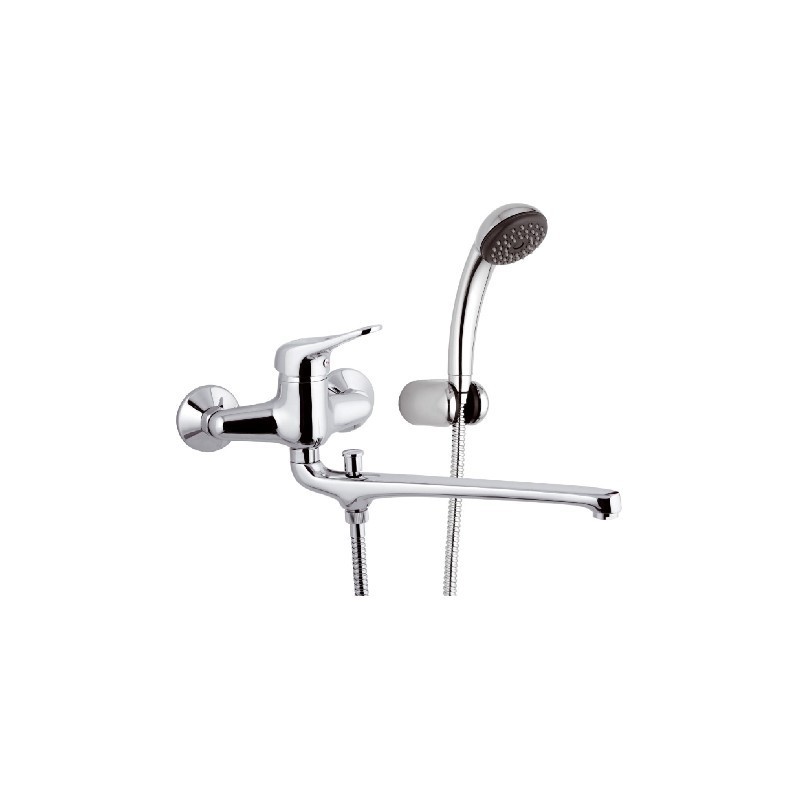 Rubinetto lavabo/vasca con deviatore e kit doccia duplex serie kiss Remer K49