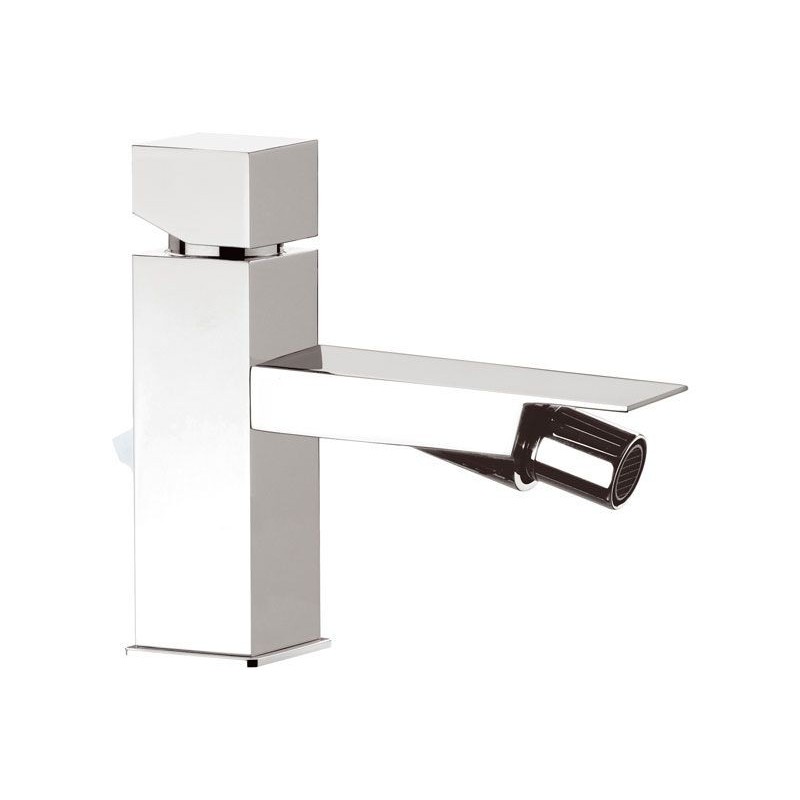 Miscelatore cube waterfall per bidet dotato di scarico Daniel Rubinetterie Q20DAN