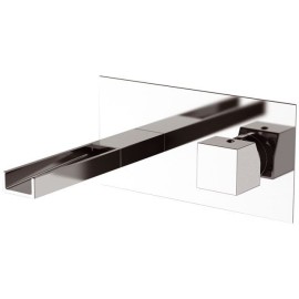 Miscelatore made in italy ad incasso per lavabo, design quadro - serie cube waterfall Daniel Rubinetterie CW632CR