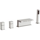 Miscelatore cube waterfall bordo vasca bocca con effetto multigetto Daniel Rubinetterie CU699CR