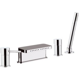 Miscelatore monocomando bordo vasca dotato di bocca multigetto - serie suvi Daniel Rubinetterie S20699CR