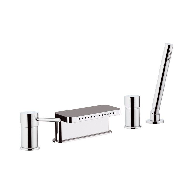 Miscelatore monocomando bordo vasca dotato di bocca multigetto - serie suvi Daniel Rubinetterie S20699CR