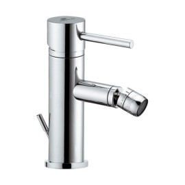 Rubinetto suvi per bidet dotato di scarico, caratterizzato da un design minimale e linee tonde Daniel Rubinetterie S20604CR