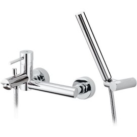 Miscelatore esterno vasca con flessibile cm.150 e doccia duplex, serie suvi di daniel rubinetterie Daniel Rubinetterie S20610CR