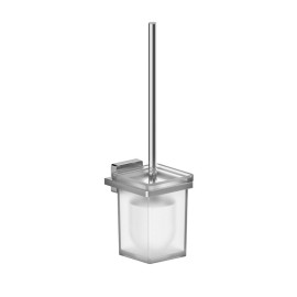 Porta scopino serie cubo da muro - fissaggio ad incollo o con viti Aquasanit A201140CR