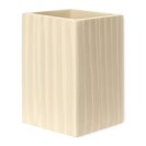 Bicchiere porta spazzolini serie cool da appoggio effetto legno chiaro. Aquasanit QE3100LE