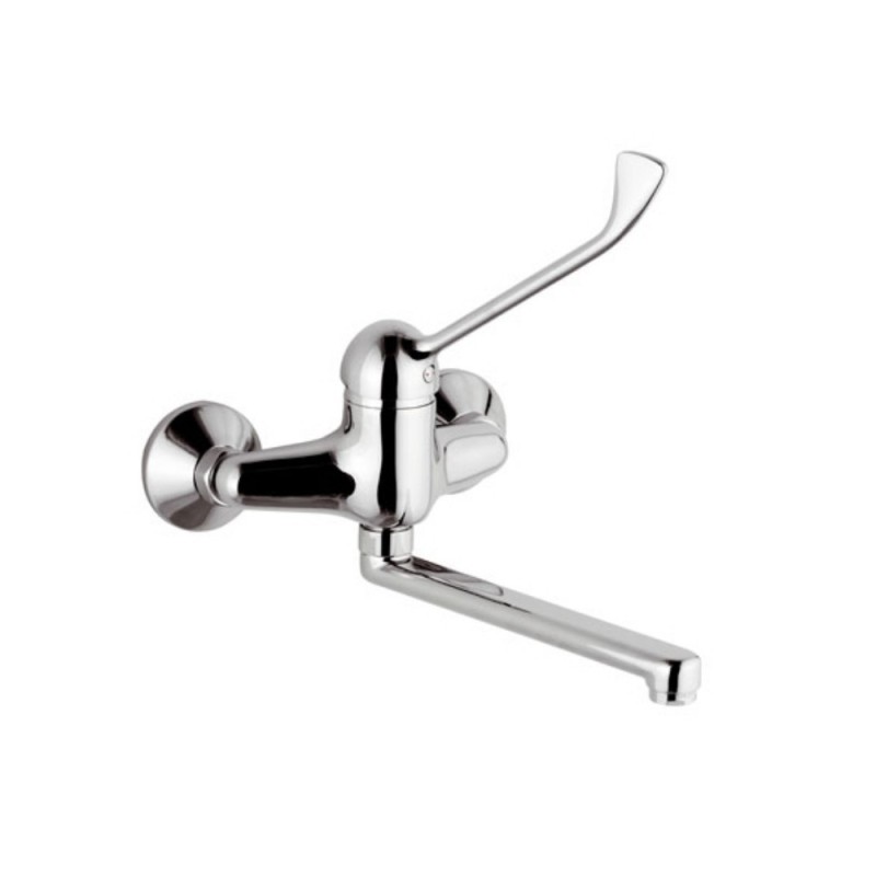 Miscelatore monocomando lavello a parete con leva clinica Mariani Rubinetterie B00580E900