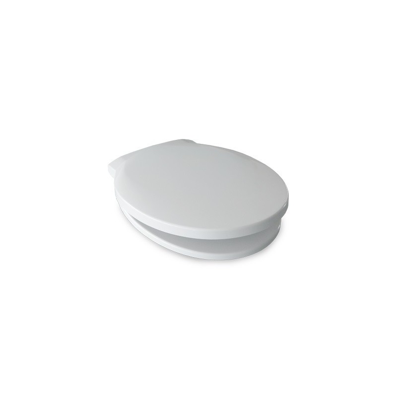 Sedile in termoindurente con cerniere in inox soft close adattabile a serie quarzo Dinoplast SCACER0488SE