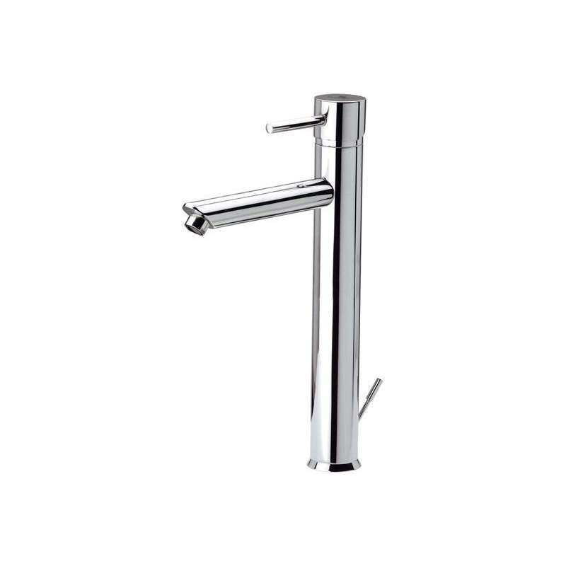Rubinetto lavabo alto, per lavabo altoda appoggio con scarico - serie suvi Daniel Rubinetterie S20607XCR