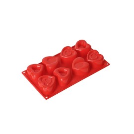 Stampo multiporzione per muffin a cuoricini Pavonidea FR064