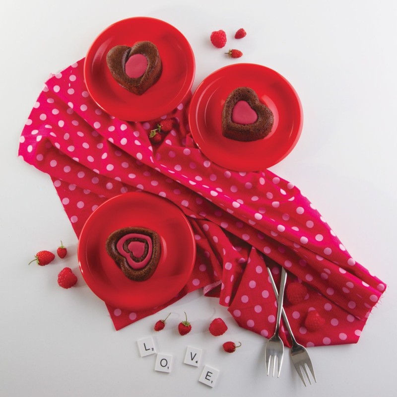Stampo multiporzione per muffin a cuoricini Pavonidea FR064 Stampo multiporzione per muffin a cuoricini Pavonidea FR064