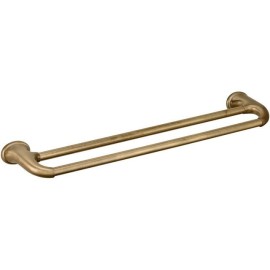 Porta salviette doppio 60 cm color ottone antico serie revival Daniel Rubinetterie REPS97863