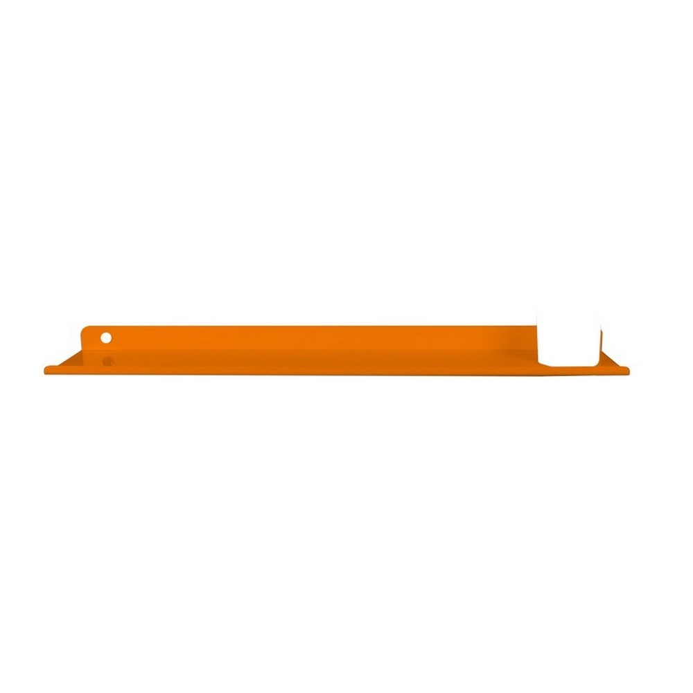 Mensola alluminio arancio con bicchiere