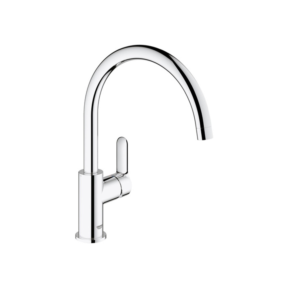 Miscelatore grohe per lavello bocca alta serie start edge cromato