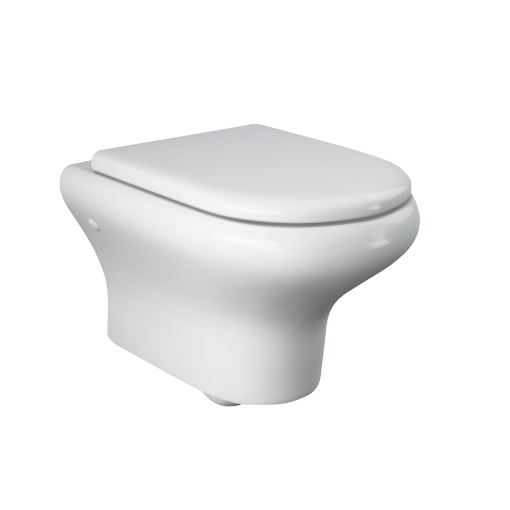 Vaso sospeso scarico a parete - serie touring con tecnologia rimless