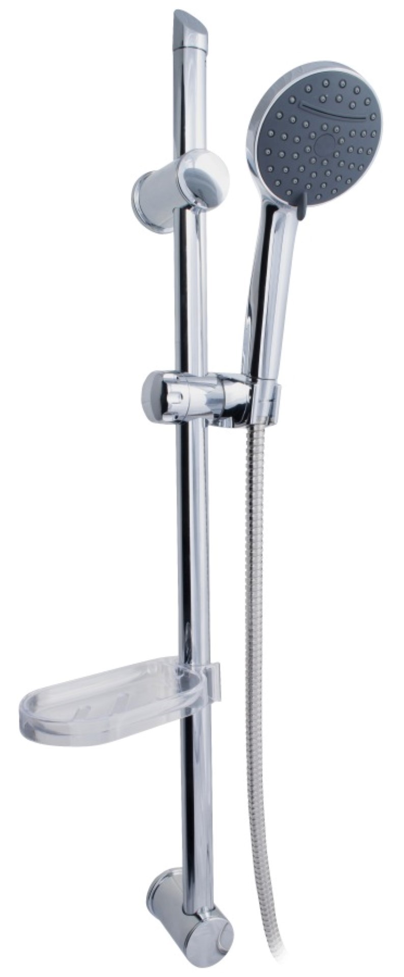 Saliscendi serie ninfea 2 funzioni cromato con portasapone
