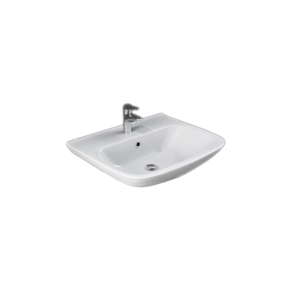 Lavabo da 65 cm in ceramica - serie River