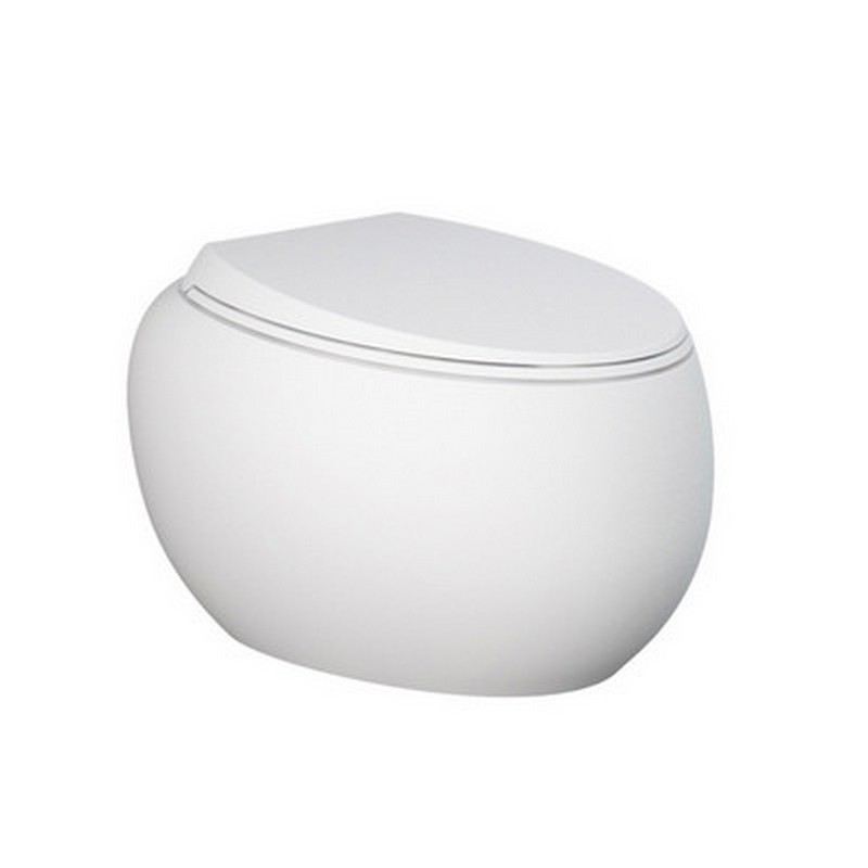 Vaso sospeso cloud rimless bianco opaco